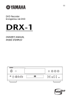 Yamaha DRX-1 - Owners Manual 